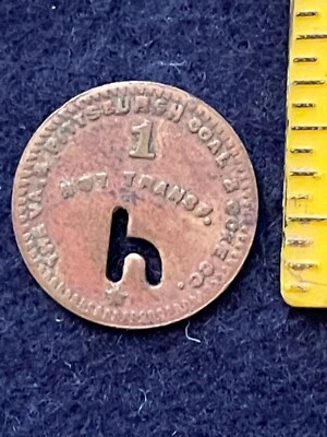 $9.95 • Buy The Va. & Pittsburgh Coal & Coke Co. 1c Scrip Trade Token Rivesville WV
