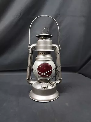 Orig 1930s Dietz Little Wizard Railroad Lantern W/ Lite Gard Bullseye Lens Globe • $81.62