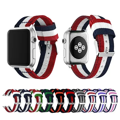 $7.27 • Buy Nylon Sport Band Strap For Apple Watch Series 8 7 6 5 SE Ultra 49/40/44/41/45mm
