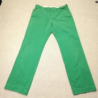 J Crew Chino Pants Broken In Urban Slim Mens Sz 30x29 Green Straight  • $11.33