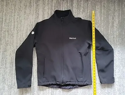 Marmot Soft Shell Jacket Mens Medium Black Fleece Lined Full Zip  • $20