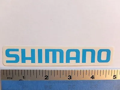 4.75  SHIMANO Blue On Clear MTB Road Bmx Bike Ride Run Outdoor - STICKER DECAL  • $4