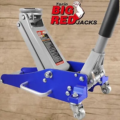 Big Red Aluminum A Nd Steel Car Floor Jack 3000 Lbs Low Profile Dual Piston • $130.15