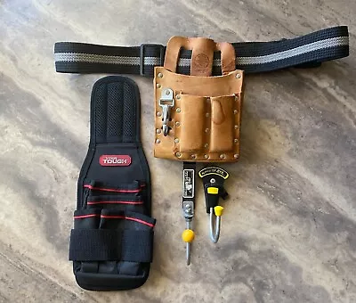 Klein 5126 Tool Pouch And Belt With Hyper Tough 5 Pocket Pouch + Tool Hooks • $15