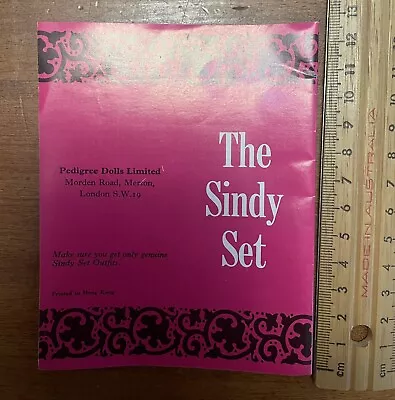 Vintage Pedigree Sindy Paul Doll Leaflet Brochure Catalogue Booklet 1960s • $10