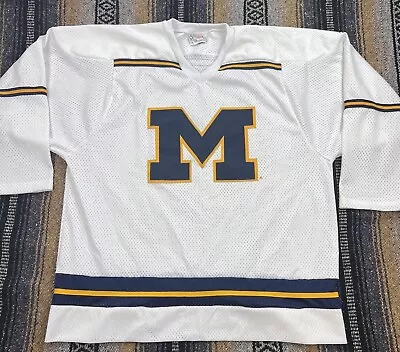 Vintage Michigan Wolverines Hockey Jersey Koronis Made USA Size Medium • $39.99