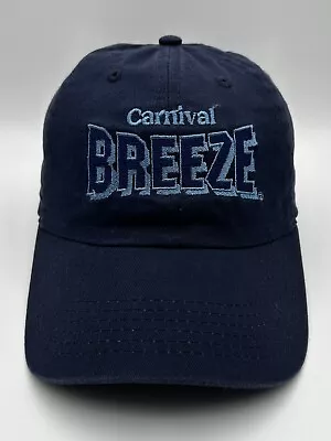 Carnival Breeze Cap Hat Adult Adjustable Navy Blue 100% Cotton Newhattan • $9.90