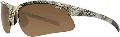 Maxx Domain Brown Polarized Lenses Leaf Camo Print Frame Sports Free Masters BM • $19.95