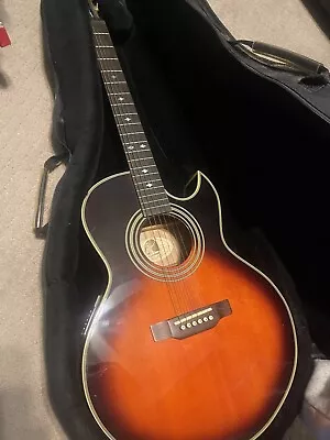 Epiphone PR 5E VS Acoustic Electric Guitar With Padded Case & Stand • $400