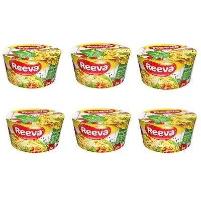 Reeva Instant Bowl Noodles Chicken Noodles 75g (Pack Of 6) + Free FabFinds Mug • £9.99