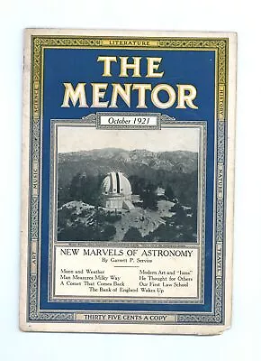 Mentor Magazine #224 VG+ 4.5 1921 • $25