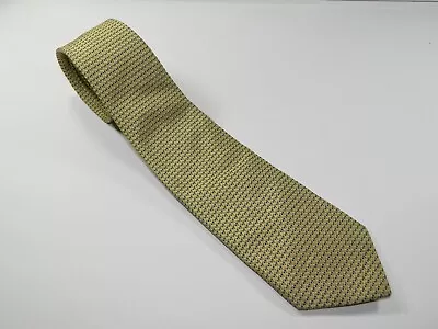 Men's LINCS DAVID CHU Silk NECKTIE Tie MADE IN ITALY GOLD BLUE BLACK • $9.98