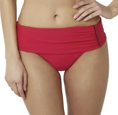 Sizes 18 | Panache Veronica Folded Bikini Swim Brief | Scarlet Red | SW0647 • £8.95