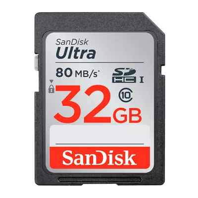 Sandisk Ultra 32GB SD 80MB/S Class 10 Memory Card • $9.99