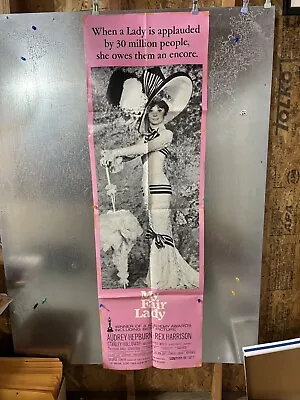 My Fair Lady - Original Door Panel Poster 1964 -size: 18x58 • $85