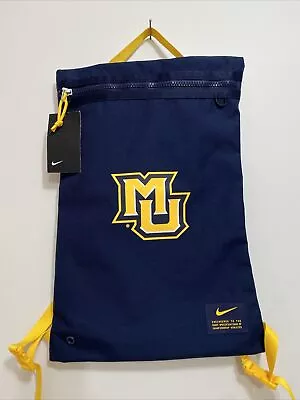 NEW Nike Marquette University Golden Eagles Navy Canvas Ncaa Backpack Bag NWT • $37.88