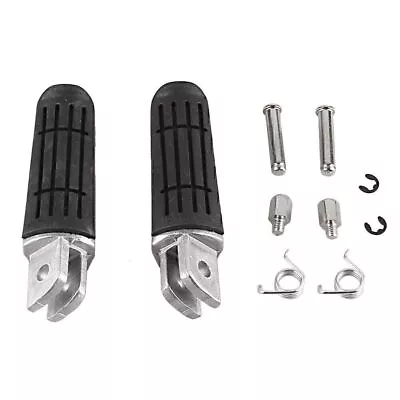 Front Footrests Foot Pegs Peg For Yamaha YZF R1 R6 1999-2009 FZ1 FZ6 FZ6R Raven • $19.84