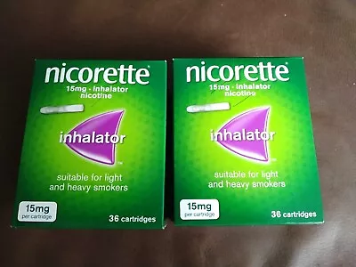 £45 • Buy Nicorette  Inhalator 15mg X 72 Cartridges New & Sealed EXP 2025 
