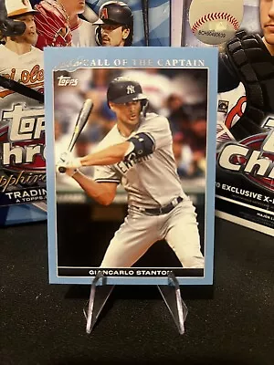 2022 Topps X Derek Jeter - Call Of The Captain Giancarlo Stanton Baby  Blue /150 • $4.95