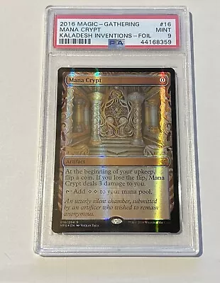 2016 Magic: The Gathering (MTG) Kaladesh Inventions Foil Mana Crypt #16 PSA 9 • $1299.95