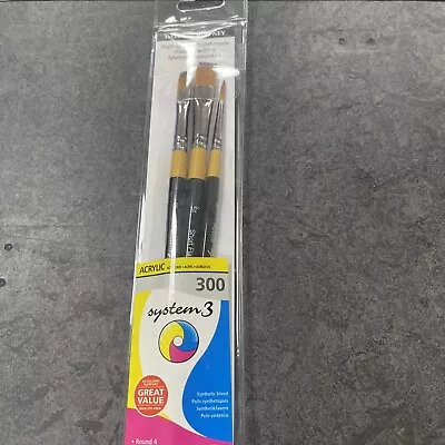 Daler Rowney System 3 Acrylic Paint Brushes - Assorted Sets • £12.99