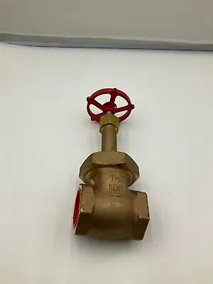 (QTY 1) Milwaukee Fig 1174 Bronze Gate Valve 1-1/2  Threaded 400 WOG Class 200 • $80.99