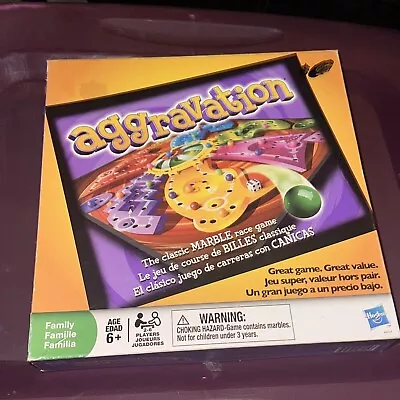 AGGRAVATION CLASSIC MARBLE RACE BOARD GAME 2009 EDITION Board Torn In Half • $21.99