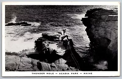 Postcard Thunder Hole Acadia Park Mount Desert Island Maine *C7170 • $4