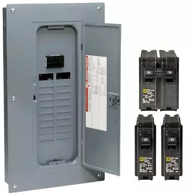 $125.35 • Buy Square D 100 Amp 40 Circuit 20 Space Indoor Main Breaker Box Panel Load Center