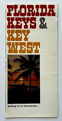 1970s Florida Keys & Key West Vintage Travel Brochure Tourist Beach Map FL • $14.50