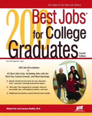 200 Best Jobs For College Graduates Hardcover Laurenc Farr Mich • $10.62