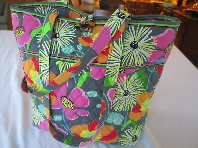 Vera Bradley Toggle Tote Bag Purse Jazzy Blooms Large 14  X 13  • $17.99