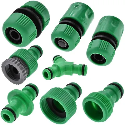 Universal Garden Watering Water Hose Pipe Tap Plastic Connector Adaptor Fitting • £3.24