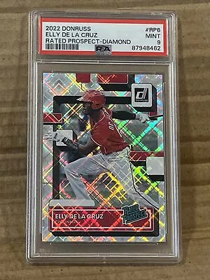 2022 Donruss Baseball Elly De La Cruz Rated Prospect #RP6 Diamond PSA 9 • $34.99