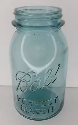 $14 • Buy Ball Perfect Mason 1 Quart Blue Glass Canning Jar