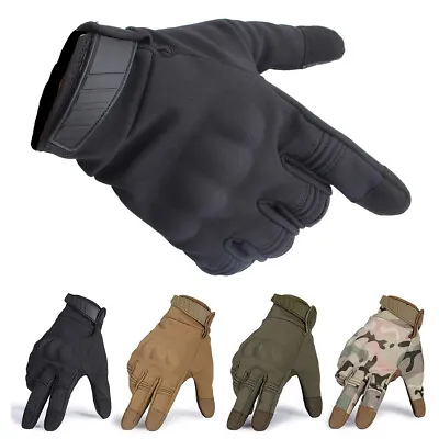 Tactical Military Gloves Touch Screen Motorcycle Glove Combat Full Finger Gloves • $13.98