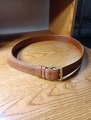 Vintage Coach Belt British Tan Belt #7600 Size36  Glove Tanned Cowhide  • $40