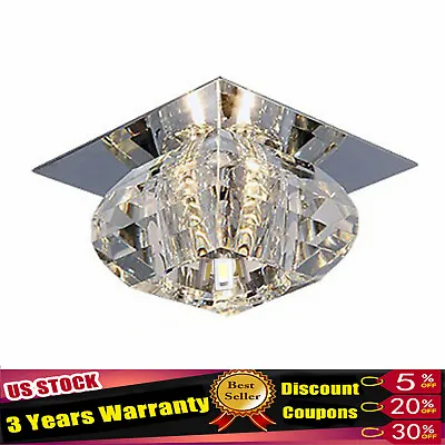Modern LED Chandelier Crystal Ceiling Pendant Lamp Light Fixture For Home Decor • $20
