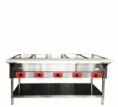 ATOSA CSTEB-5B 72  Electric 5-Well Dry Steam Table 3750W/220V W/ PANS AND LIDS • $1200