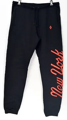 New MARCELO BURLON X Collab MLB NY New York Mets Black Jogging Sweat Pants XXS! • $20