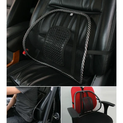 $12.25 • Buy 2x Mesh Lumbar Back Support Posture Corrector Office Chair Car Seat Home Cushion