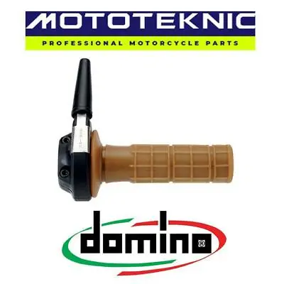 Domino Ghepard Single Cable Throttle With Grips To Fit SWM Bikes • $50.52