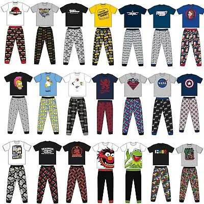 £14.95 • Buy Mens/Boys Character Pyjamas PJ Set Jersey Cotton Size S,M,L,XL