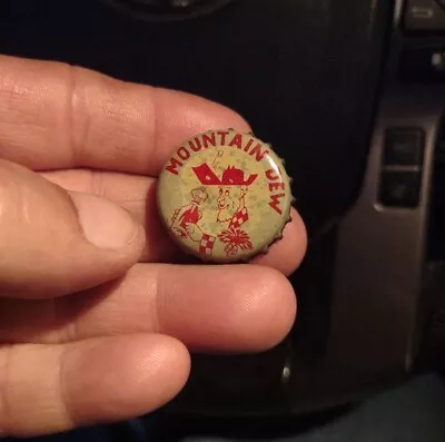 Vintage Mountain Dew Hillbilly Cork Soda Bottle Cap With S.C. Tax Stamp Used • $14.99