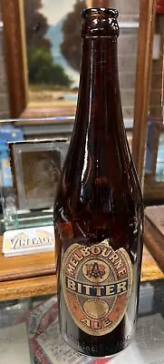 Vintage M.B.V.C Beer Bottle With Melbourne Bitter Ale Label • $15