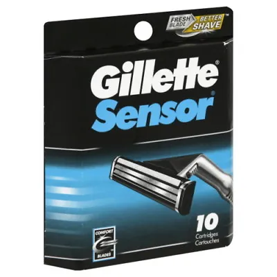 OPEN Gillette Sensor Refills For Men 10 Cartridges • $9.98