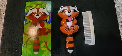 Vintage Avon 1970's Reggie Raccoon - Hair Brush & Comb Set • $15.99