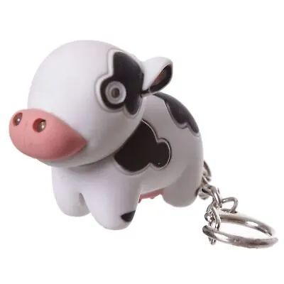 £2.99 • Buy Farmyard Cow And Pig LED Key Ring, Christmas Gift/Present/Stocking Filler