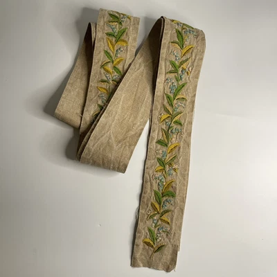 £38 • Buy VINTAGE TAPESTRY BELL PULL Embroidery Incomplete C.1930’s?