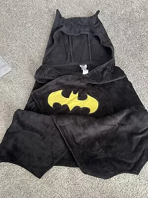 DC Comics Batman Superhero Kids Children's Boys Beach/shower Towel With Hood. • £0.99